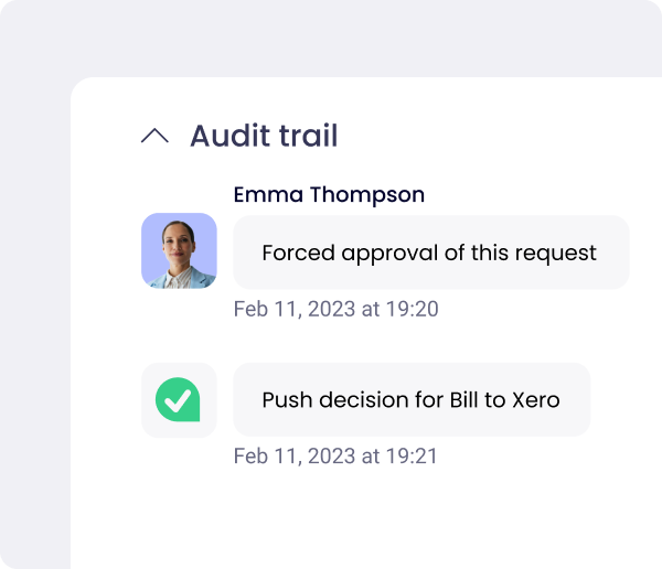 Pushing comments to Xero