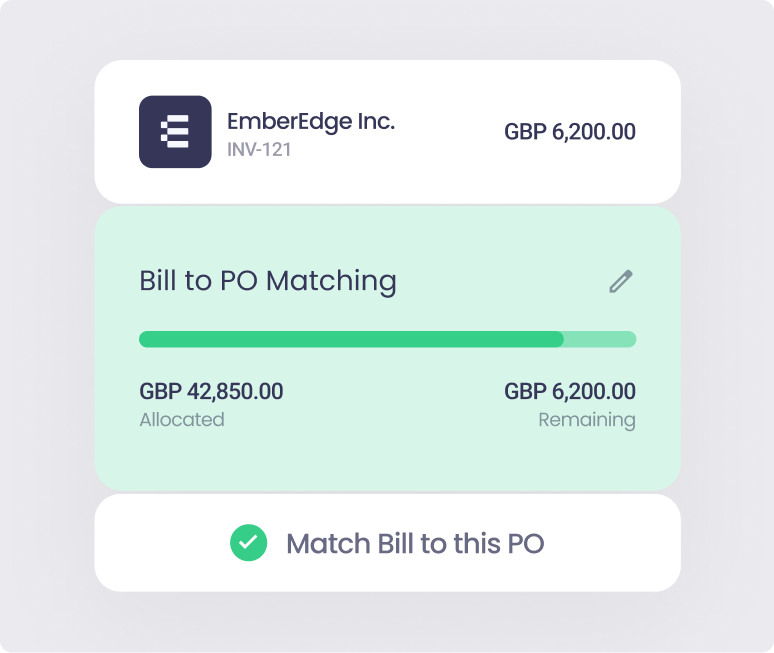 bill to po match - ApprovalMax